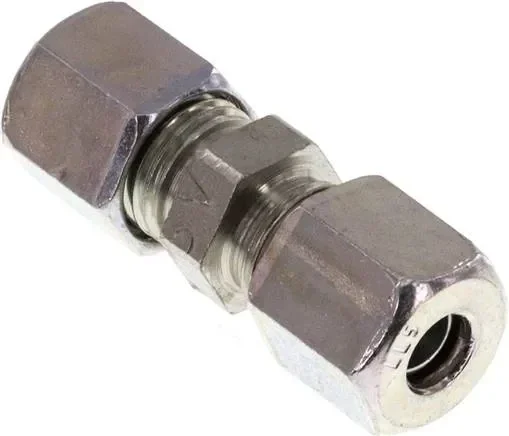 Raccord droit à bague coupante 5 LL (M10x1), acier galvanisé