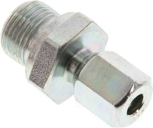 Raccord droit à bague coupante G 3/8″-6 L (M12x1,5), acier galvanisé