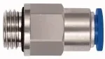 Raccord droit à emboîter -série bleue-, autobloquant, R 1/8 a. x 4 mm Remplacement de 110171 196.184