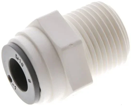 Raccord droit enfichable R 3/8″-5/16″ (7,94 mm), IQS-LE (joint EPDM)