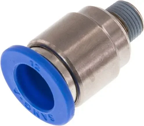 Raccord droit R 1/8&Prime;-12mm, standard IQS avec joint intérieur