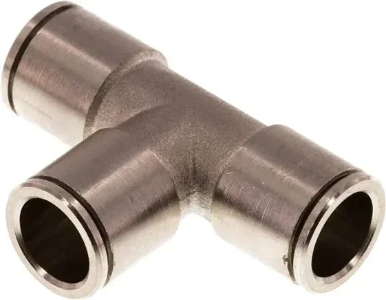 Raccord en T 12mm-12mm, IQS-MSV (haute température), joint FKM