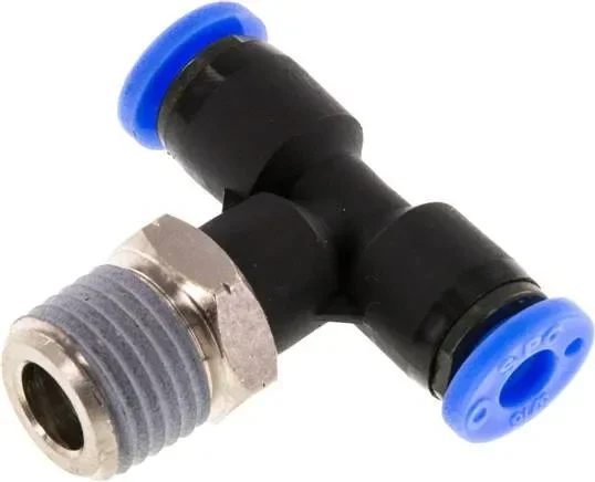 Raccord en T NPT 1/4&Prime;-3/16&Prime; (4,76 mm), IQS-inch