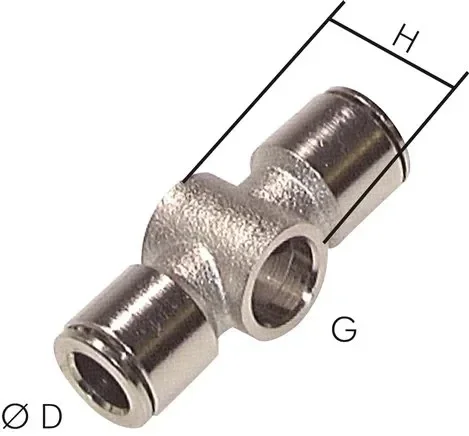 Raccord en T, pièce annulaire M 5-4mm, série C