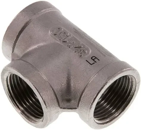 Raccord en T Rp 3/4″ (FF), 1.4408