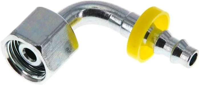 raccord enfichable 90 ? 10 L ?crou, 6,4mm GSP-coul