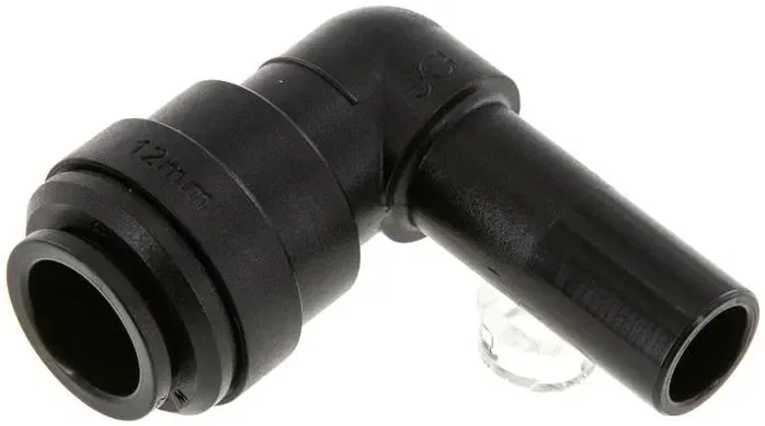 Raccord enfichable coudé 12mm Mamelon enfichable, IQS-FDA