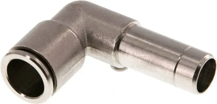 Raccord enfichable coudé 12mm mamelon enfichable, tuyau 12mm, laiton nickelé