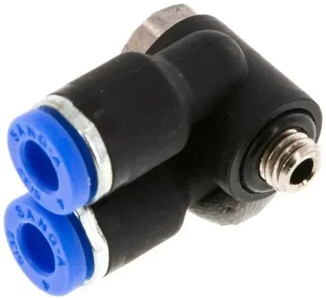 Raccord enfichable coudé en Y M 5x4mm, standard IQS