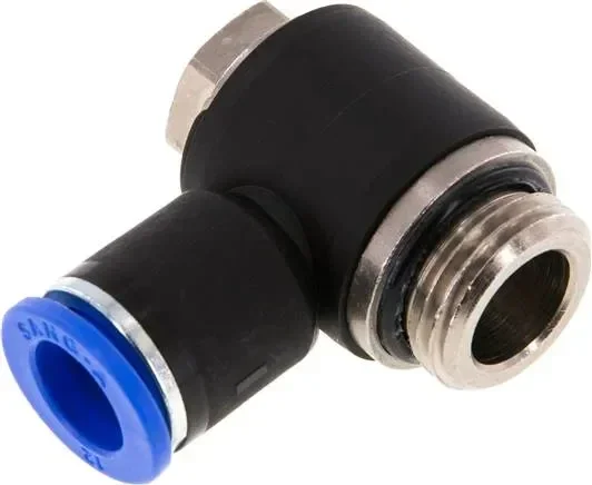 Raccord enfichable coudé G 1/2″-12mm, standard IQS, positionnable pendant l’assemblage