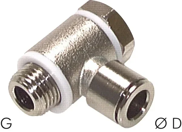 Raccord enfichable coudé G 1/8″-8mm, série CV