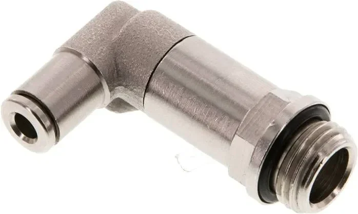 Raccord enfichable coudé, long G 1/4″-4mm, IQS-MSV (standard)