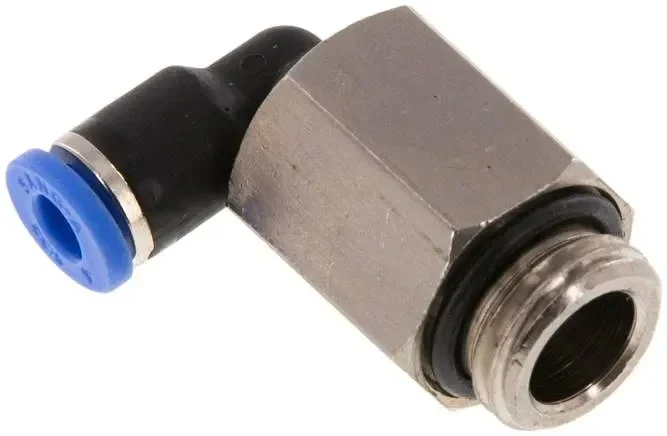 Raccord enfichable coudé, long G 1/4″-4mm, standard IQS