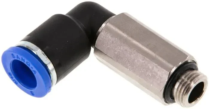 Raccord enfichable coudé, long G 1/8″-8mm, standard IQS