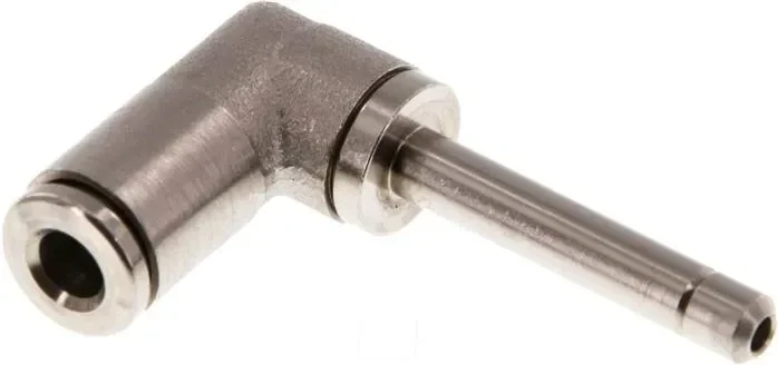 Raccord enfichable coudé, mamelon enfichable long de 4mm, IQS-MSV (standard)