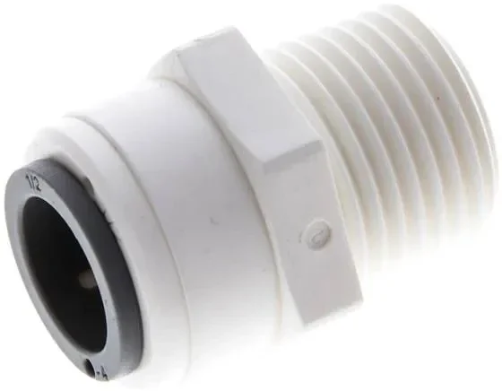 Raccord enfichable droit R 1/2&Prime;-1/2&Prime; (12,7 mm), IQS-LE (joint EPDM)