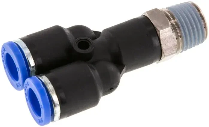 Raccord enfichable en Y R 1/4&Prime;-8mm, standard IQS