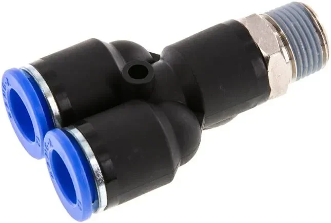 Raccord enfichable en Y R 3/8&Prime;-12mm, standard IQS