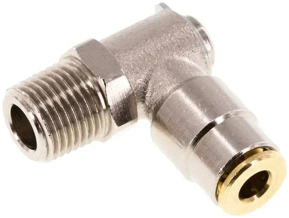 Raccord enfichable haute pression en L. R 1/8″-4mm (pos.)