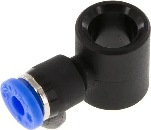 Raccord enfichable, pièce à bague en L G 1/8&Prime;-4mm, standard IQS