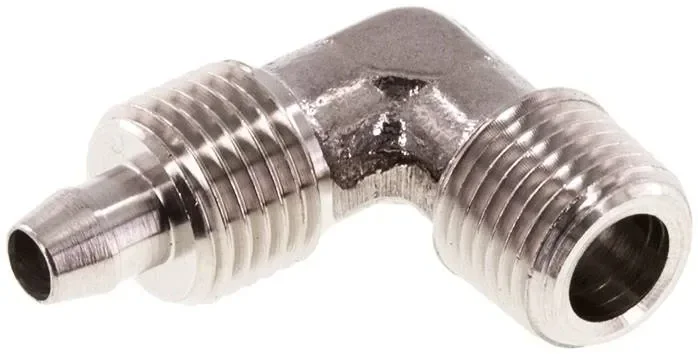 Raccord fileté coudé R 1/8&Prime;-6x4mm, 1.4404 sans écrou