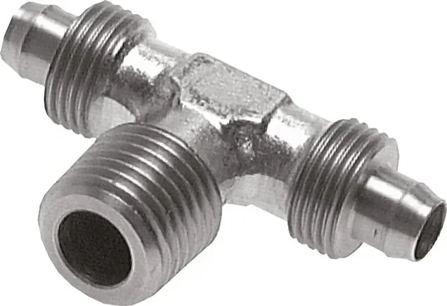 Raccord fileté en T R 1/8&Prime;-10x8mm, 1.4305 sans écrous