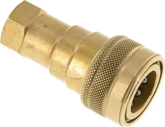 Raccord hydraulique ISO 7241-1B, manchon, G 3/8&Prime;(FF),laiton