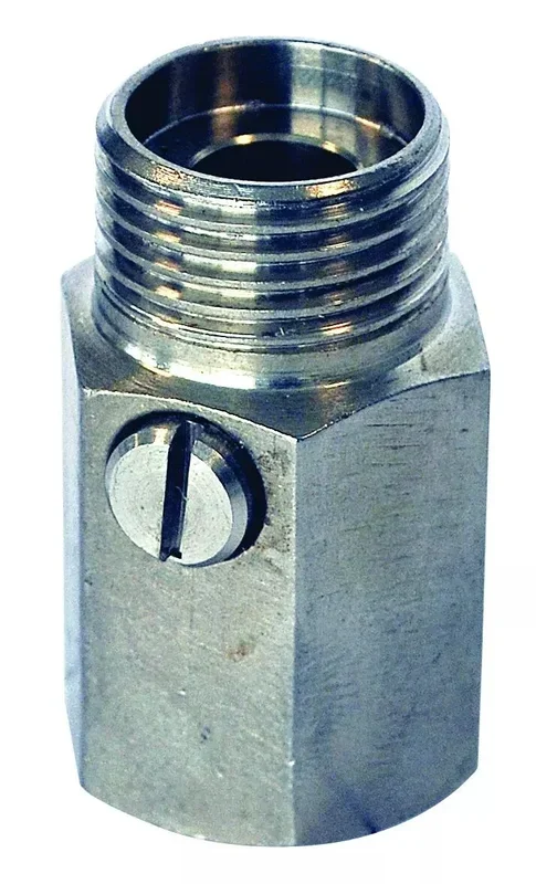 Raccord inox mâle/femelle 1/2″ avec régulateur de débit