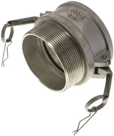 Raccord Kamlock (B) NPT 4″(AG), acier inoxydable (1.4408)