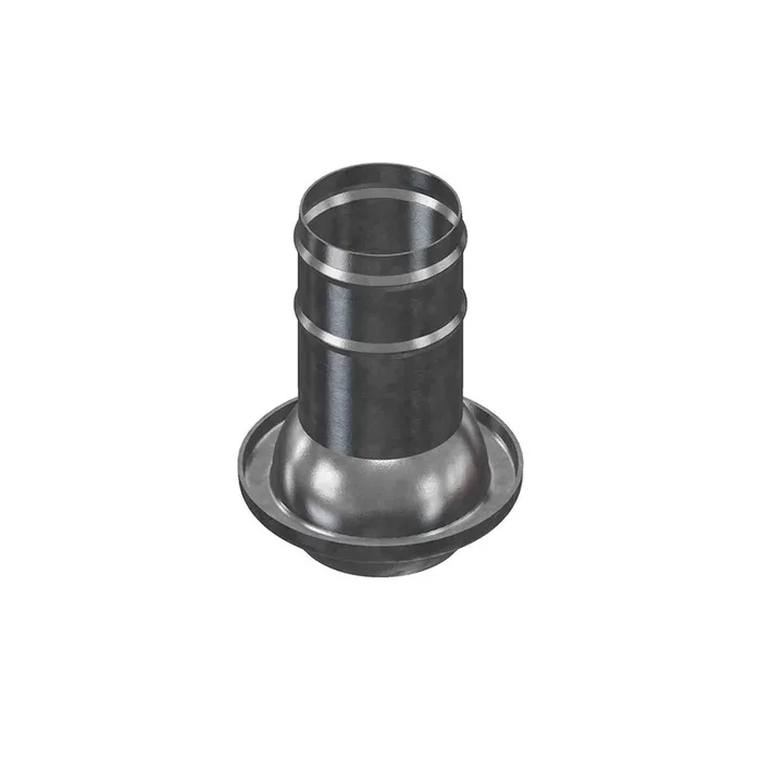 RACCORD MALE AVEC MANCHON CANNELE Ø150 ACIER GALVANISE – RENSON – 854139