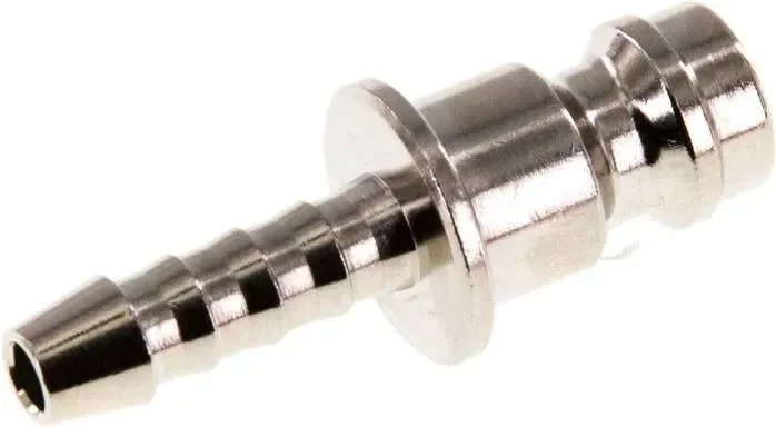 Raccord mâle (NW5) tuyau 4mm, laiton nickelé
