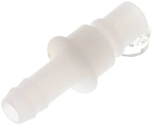 Raccord mâle (NW7,2) 9 (3/8&Prime;) mm de tuyau, PVDF ouvert