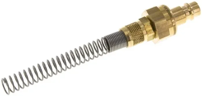 Raccord mâle (NW7.2) pour tuyau 8×6 mm avec protection anti-pliage, fermeture des deux côtés