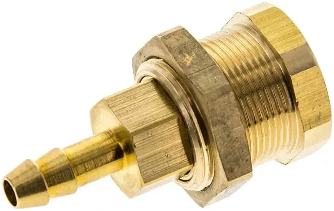 Raccord rapide détachable (NW5) pour tuyau de 6 (1/4″) mm, en laiton, pour prises à double fermeture