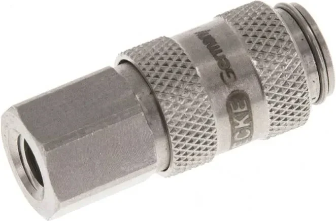 Raccord rapide (DN2,7) M 5(IG), acier inoxydable, pour connecteurs à double obturation
