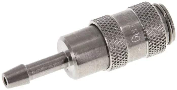 Raccord rapide (NW2.7) tuyau 3 mm, acier inoxydable