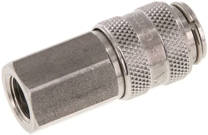 Raccord rapide (NW5) G 1/8&Prime;(IG), acier inoxydable