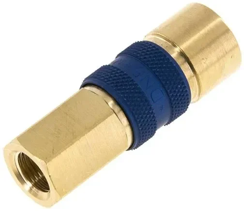 Raccord rapide (NW5) G 1/8&Prime; (IG), bleu, six pans creux SW10