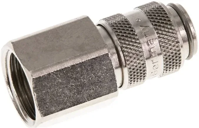 Raccord rapide (NW5) G 3/8&Prime;(IG), laiton nickelé