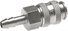 Raccord rapide (NW5) tuyau 4 mm, 1.4404