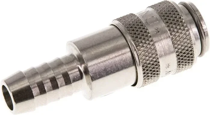 Raccord rapide (NW5) tuyau 8 (5/16&Prime;) mm, laiton nickelé
