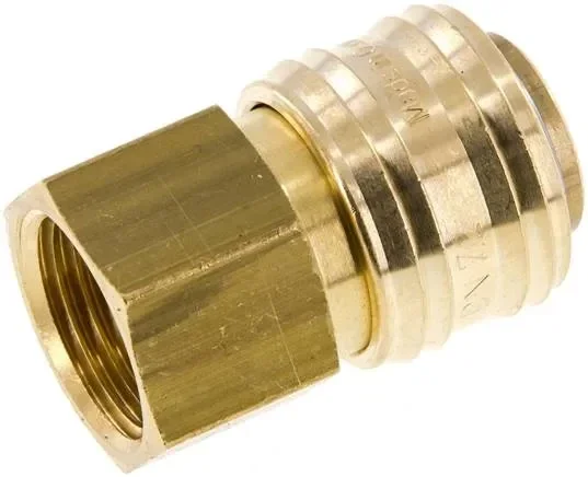 Raccord rapide (NW7.2) G 1/2&Prime;(IG), laiton, avec joints FKM