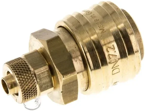 Raccord rapide (NW7.2) tuyau 8x6mm, laiton