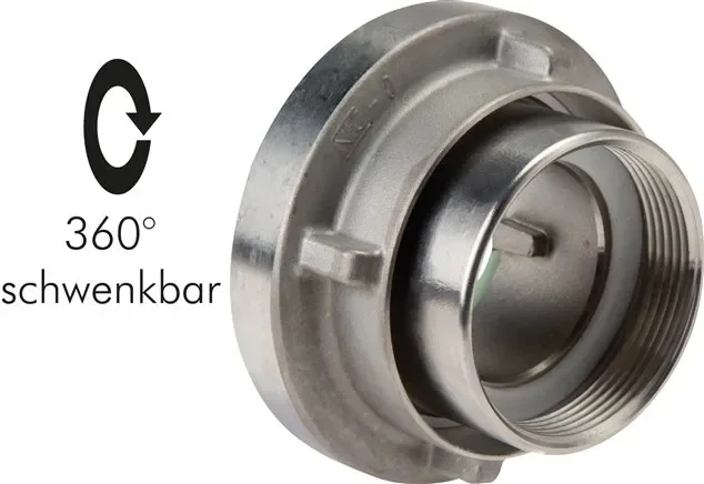 Raccord Storz G 4″ (IG), 100, aluminium (forgé) type STKGI 115/40 A-DR