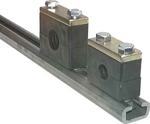Rail de support C, 40x22mm, 1.4571, 2mtr