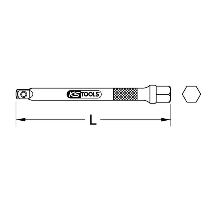 Rallonge ULTIMATE® 1/4 », L.400 mm KSTOOLS – 9112585