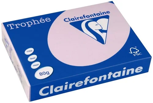 Ramette de 500 feuilles de papier 80g de format A4 lilas TROPHEE CLAIREFONTAINE