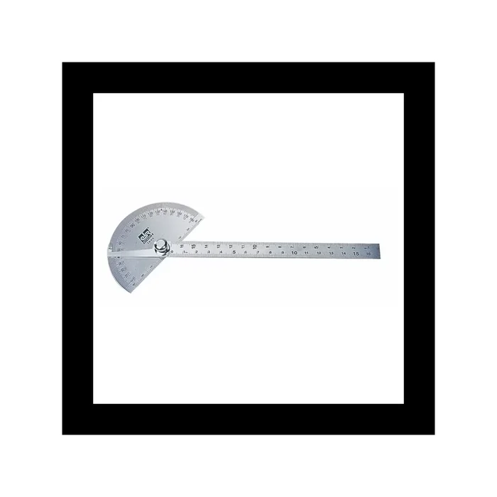 Rapporteur d&rsquo;angle acier inoxydable secteur 90 mm longueur 170 mm