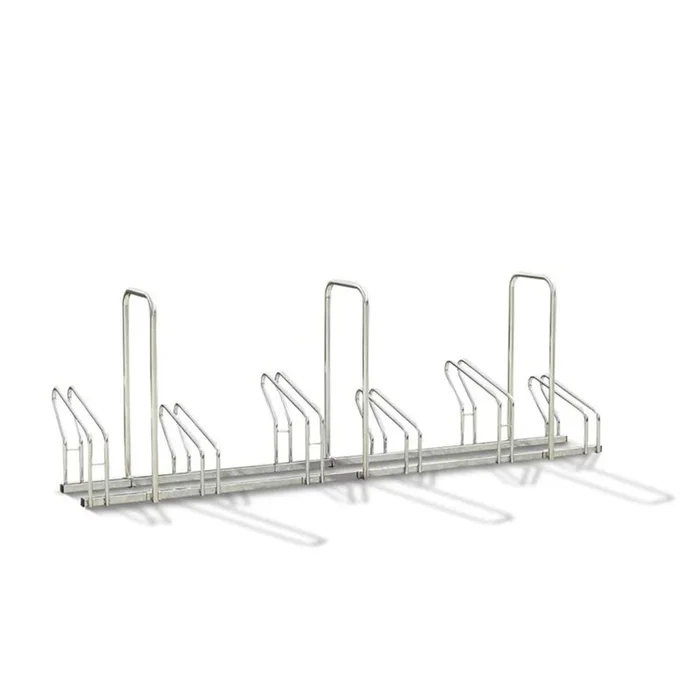 Râtelier Hollandais sur 2 niveaux pour 6 vélos avec arceaux antivol – MOTTEZ – M024V6AR