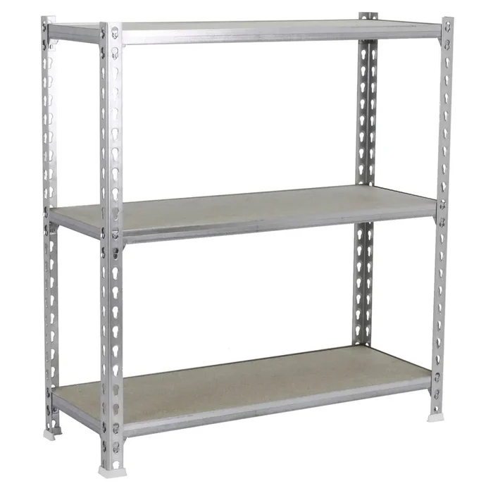 Rayonnage bois-métal léger sans vis 1000x1100x400 – 3 niveaux Bois – SIMON RACK – 8425437086212